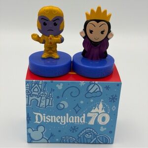 Disney Evil Queen and Thanos Figurine Set - Purple and Gold